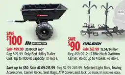 Canadian Tire Motomaster poly bed utility trailer offer