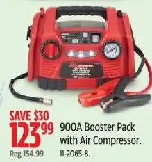 Canadian Tire 900a booster pack with air compressor offer