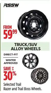 Canadian Tire Rssw truck/suv alloy wheels offer