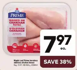 Giant Tiger Maple Leaf Prime boneless skinless chicken breast offer