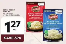 Giant Tiger Idahoan mashed potato mix offer