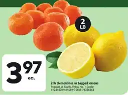 Giant Tiger clementines or bagged lemons offer
