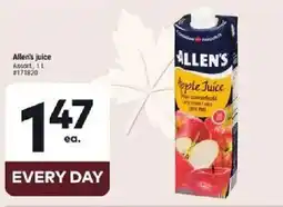 Giant Tiger Allen's juice offer