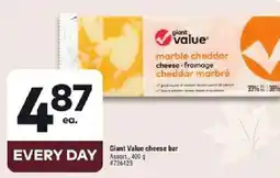 Giant Tiger Giant Value cheese bar offer