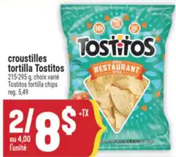 Marché Adonis CROUSTILLES TORTILLA TOSTITOS | TOSTITOS TORTILLA CHIPS offer