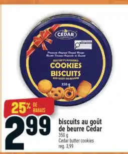 Marché Adonis biscuits au goût de beurre Cedar | Cedar butter cookies offer