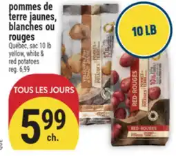 Marché Adonis POMMES DE TERRE JAUNES, BLANCHES OU ROUGES | YELLOW, WHITE & RED POTATOES offer