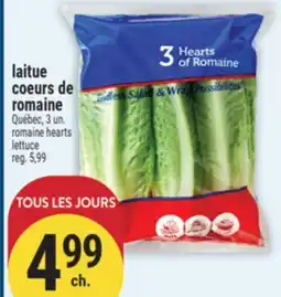 Marché Adonis laitue coeurs de romaine offer