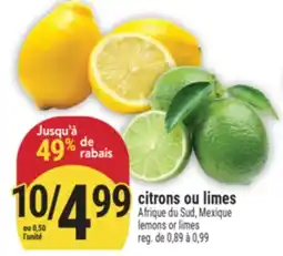 Marché Adonis citrons ou limes offer