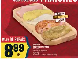 Marché Adonis poitrines de poulet marinées offer