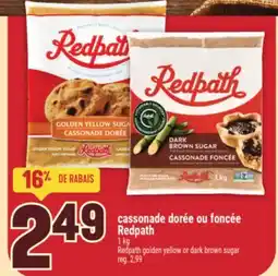 Marché Adonis CASSONADE DORÉE OU FONCÉE REDPATH | REDPATH GOLDEN YELLOW OR DARK BROWN SUGAR offer