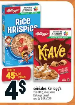 Marché Adonis céréales Kellogg's offer