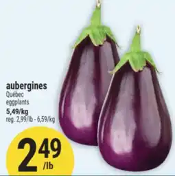 Marché Adonis aubergines | eggplants offer
