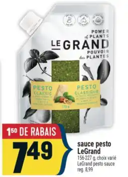 Marché Adonis sauce pesto LeGrand | LeGrand pesto sauce offer