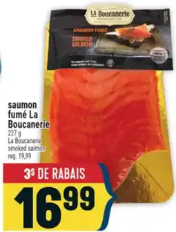 Marché Adonis saumon fumé La Boucanerie offer