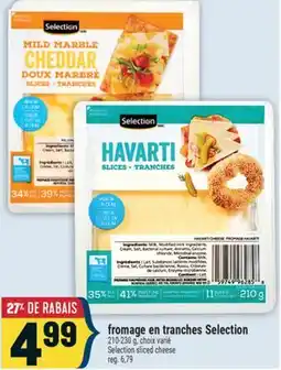 Marché Adonis FROMAGE EN TRANCHES SELECTION | SELECTION SLICED CHEESE offer