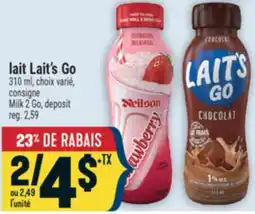 Marché Adonis lait Lait's Go offer