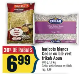 Marché Adonis haricots blancs Cedar ou blé vert frikeh Aoun | Cedar white beans or frikeh offer