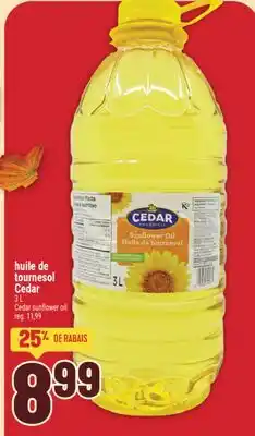 Marché Adonis huile de tournesol Cedar | Cedar sunflower oil offer