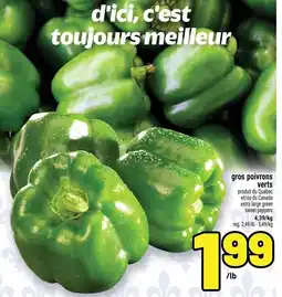 Metro gros poivrons verts offer