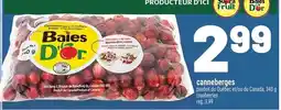 Metro Baies D'or canneberges offer