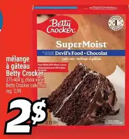 Metro Betty Crocker SuperMoist Devil's Food Chocolate cake mix offer