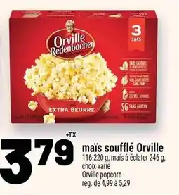 Metro Orville Redenbacher mais soufflé offer