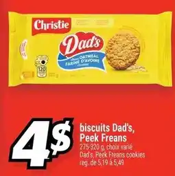 Metro Christie Dad's Peek Freans cookies offer