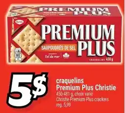 Metro Christie Premium Plus crackers offer