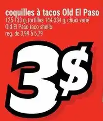 Metro Old El Paso coquilles à tacos offer