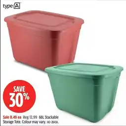 Canadian Tire type A Storage Tote offer