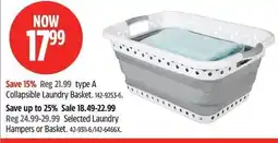 Canadian Tire Collapsible Laundry Basket offer