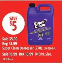 Canadian Tire Super Clean Degreaser offer