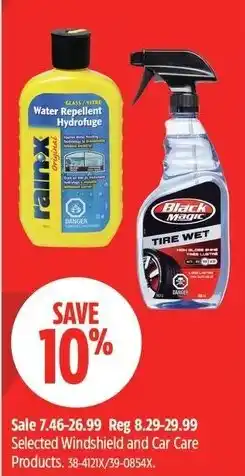 Canadian Tire Selected Windshield and Car Care Products offer