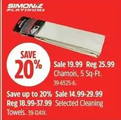 Canadian Tire Simoniz Plating Chamois offer