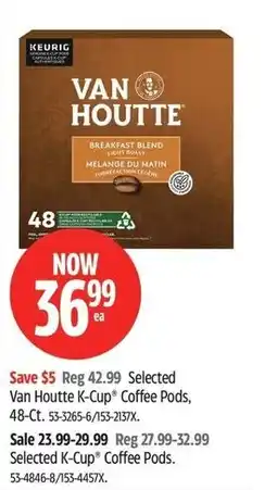 Canadian Tire Van Houtte K-Cup Coffee Pods offer