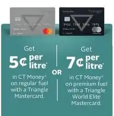 Canadian Tire Triangle Mastercard offer