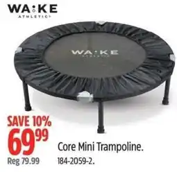 Canadian Tire Wake athletic core mini trampoline offer