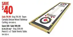 Canadian Tire Team Canada Deluxe Wood Tabletop Curling offer