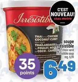 Metro Irresistible thai style chicken coconut curry offer