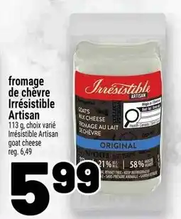 Metro Irresistible Artisan goat cheese offer