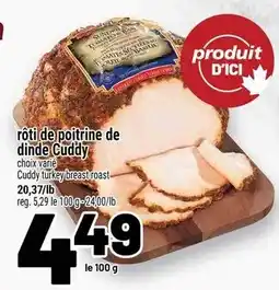 Metro Cuddy turkey breast roast offer