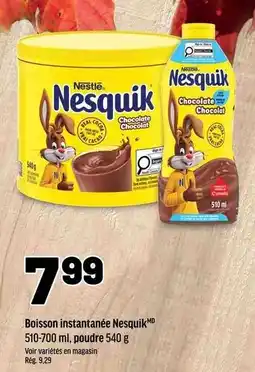 Metro Nesquik boisson instantanée offer