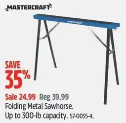 Canadian Tire Mastercraft folding metal sawhorse offer
