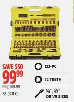 Canadian Tire 122-pc socket set offer