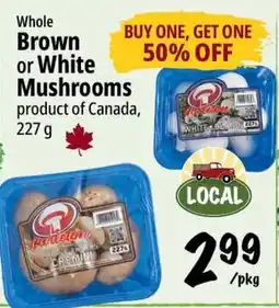 Farm Boy Whole Brown or White Mushrooms offer