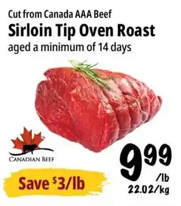Farm Boy Canadian Beef Sirloin Tip Oven Roast offer