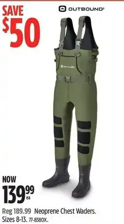 Canadian Tire Outbound Neoprene Chest Waders offer