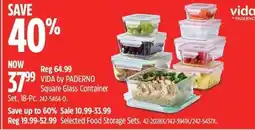 Canadian Tire Vida by paderno square glass container offer