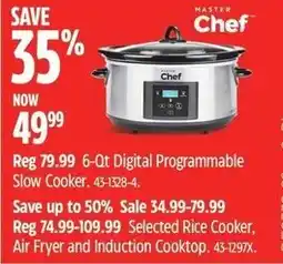 Canadian Tire Master Chef 6-Ot Digital Programmable Slow Cooker offer